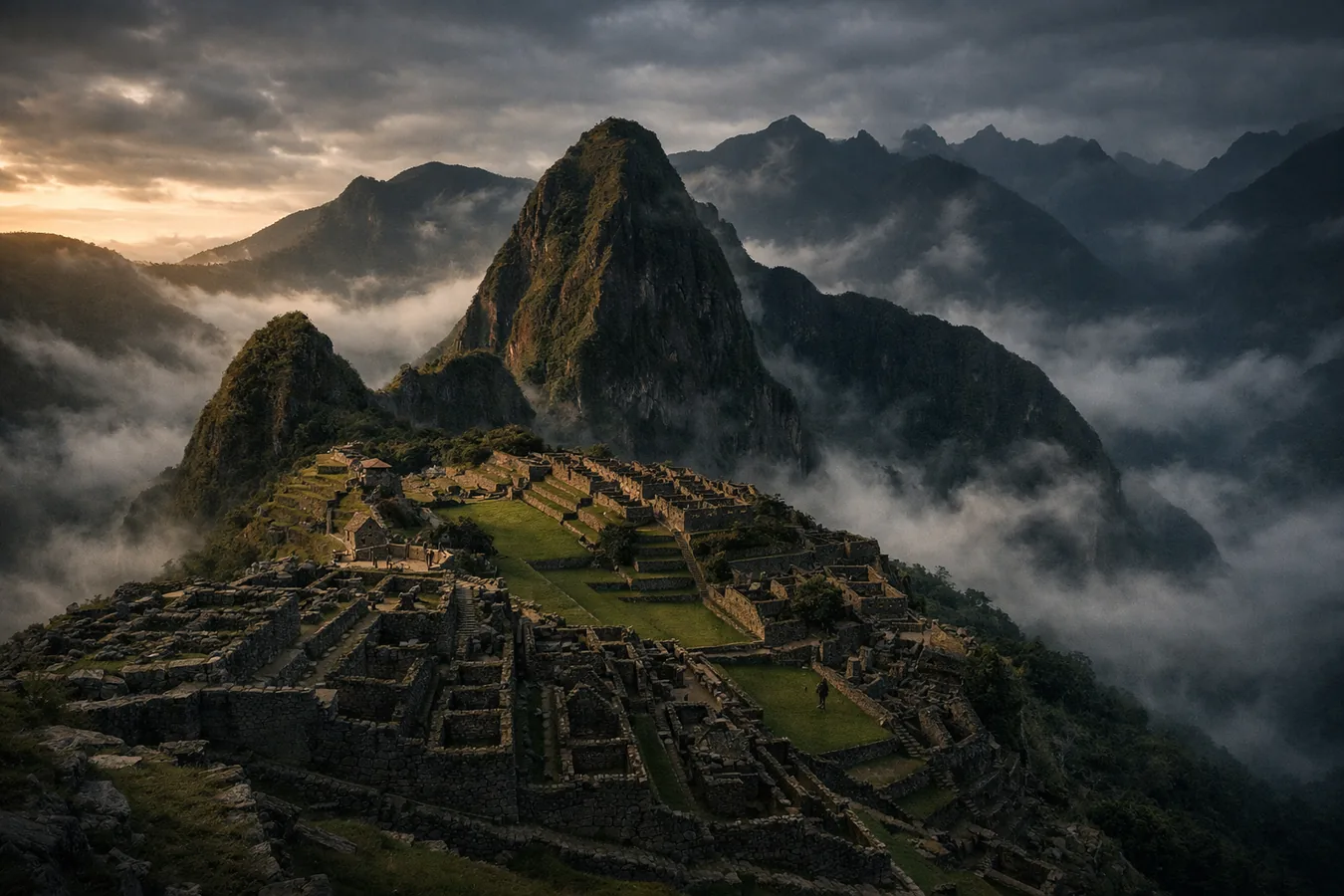 Vista panorámica de Machu Picchu